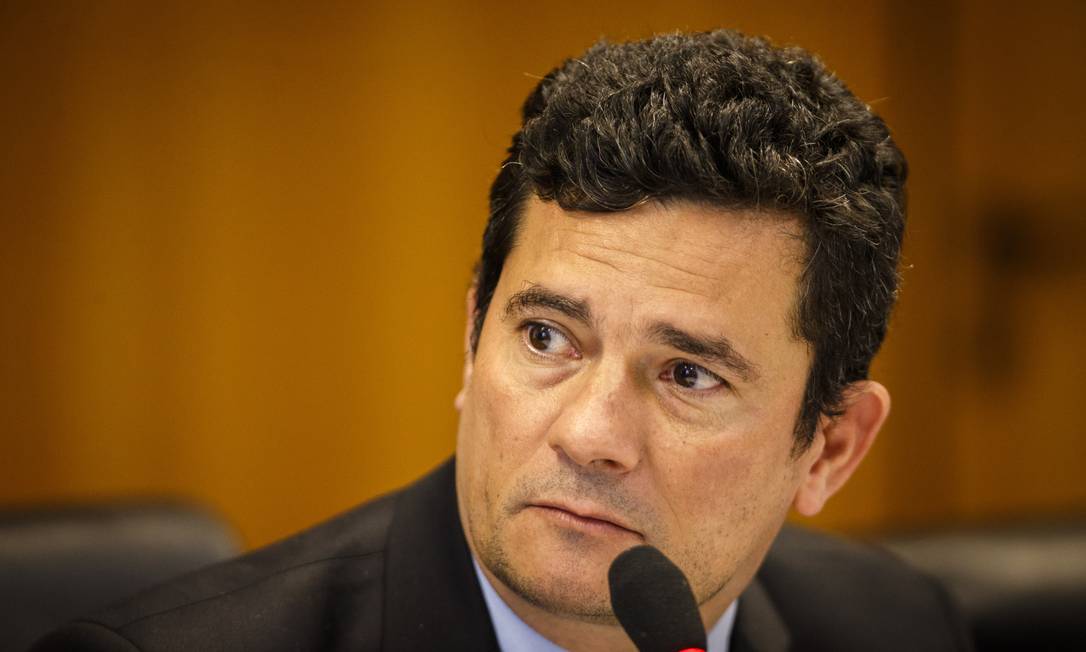 O ministro da Justiça Sergio Moro Foto: Daniel Marenco / Agência O Globo
