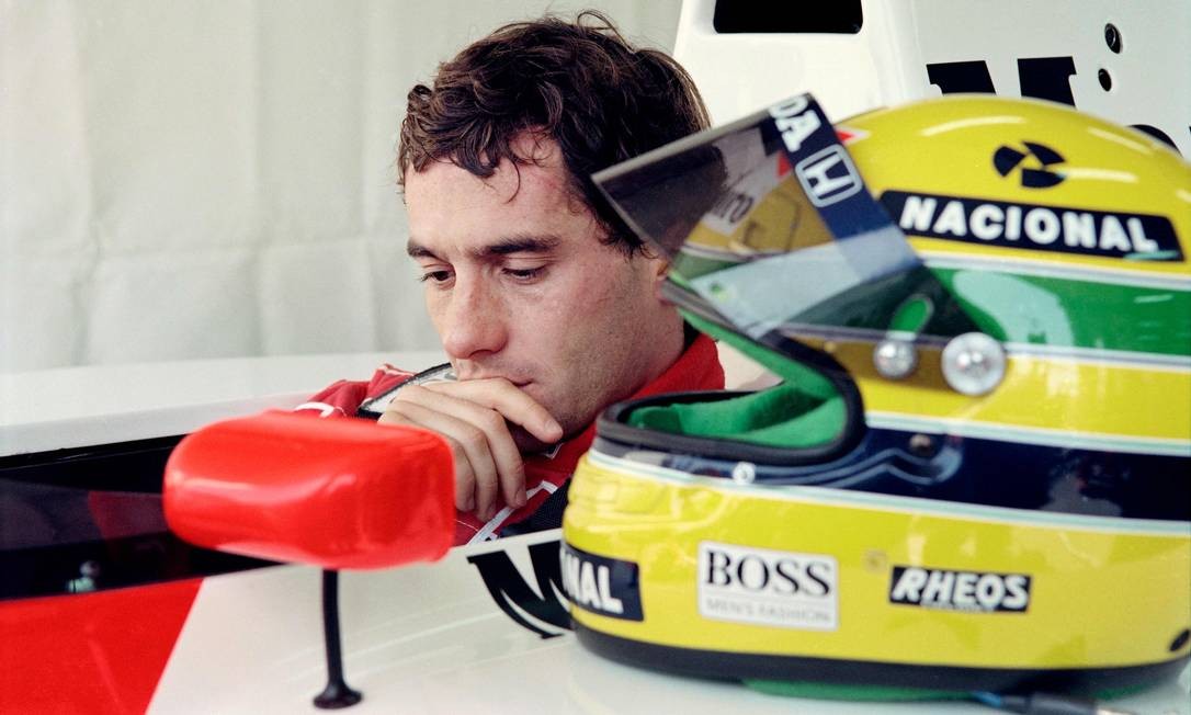 Em 1 de maio de 2019, completam-se 25 anos da morte do piloto de FÃ³rmula 1 brasileiro Ayrton Senna, tricampeÃ£o mundial. Foto: ERIC FEFERBERG / AFP