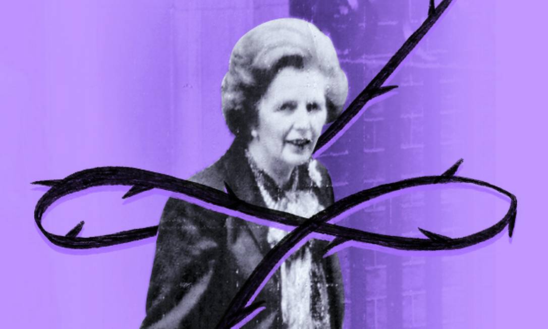 Dama de ferro: chegada de Margaret Thatcher ao poder completa 40 anos Foto: Arte de Christiano Benício sobre foto de AFP