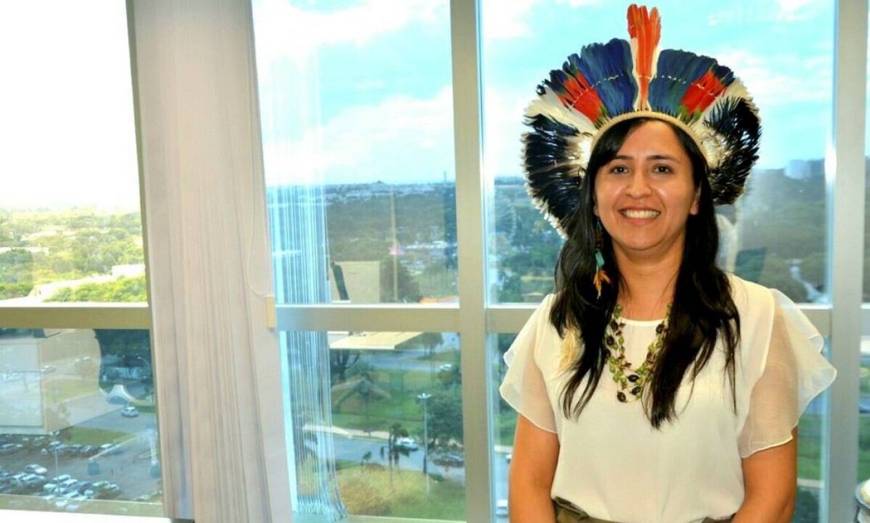 Sandra Terena, primeira indígena a assumir a Secretaria de Políticas de Promoção de Igualdade Racial Foto: Vagner Campos / Funai