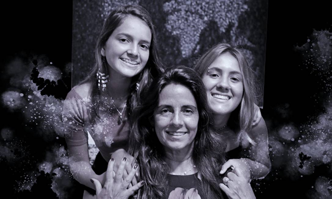 Yvone entre as filhas Alice (à esquerda) e Isabella: “Essa geração é maravilhosa” Foto: Marcelo Régua / Agência O Globo 