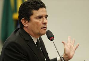 BSB - Brasília - Brasil - 08/05/2019 - Ministro da Justiça, Sérgio Moro na Comissão de Segurança Pública e Combate ao Crime Organizado.
Foto: Jorge William / Agência O Globo Foto: Jorge William / Agência O Globo