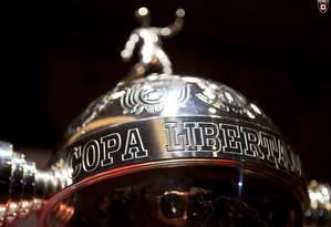 Troféu da Libertadores Foto: AFP