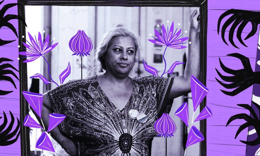Indianara tem vida retratada em filme que mostra sua luta pela população trans Foto: Arte de Nina Millen sofre foto de Divulgação de Bruno Ryfer