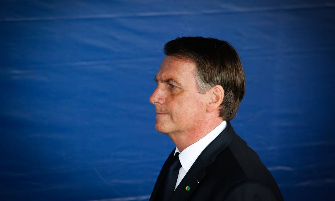 O presidente Jair Bolsonaro participa de cerimônia no Rio de Janeiro Foto: Pablo Jacob/Agência O Globo/08-05-2019