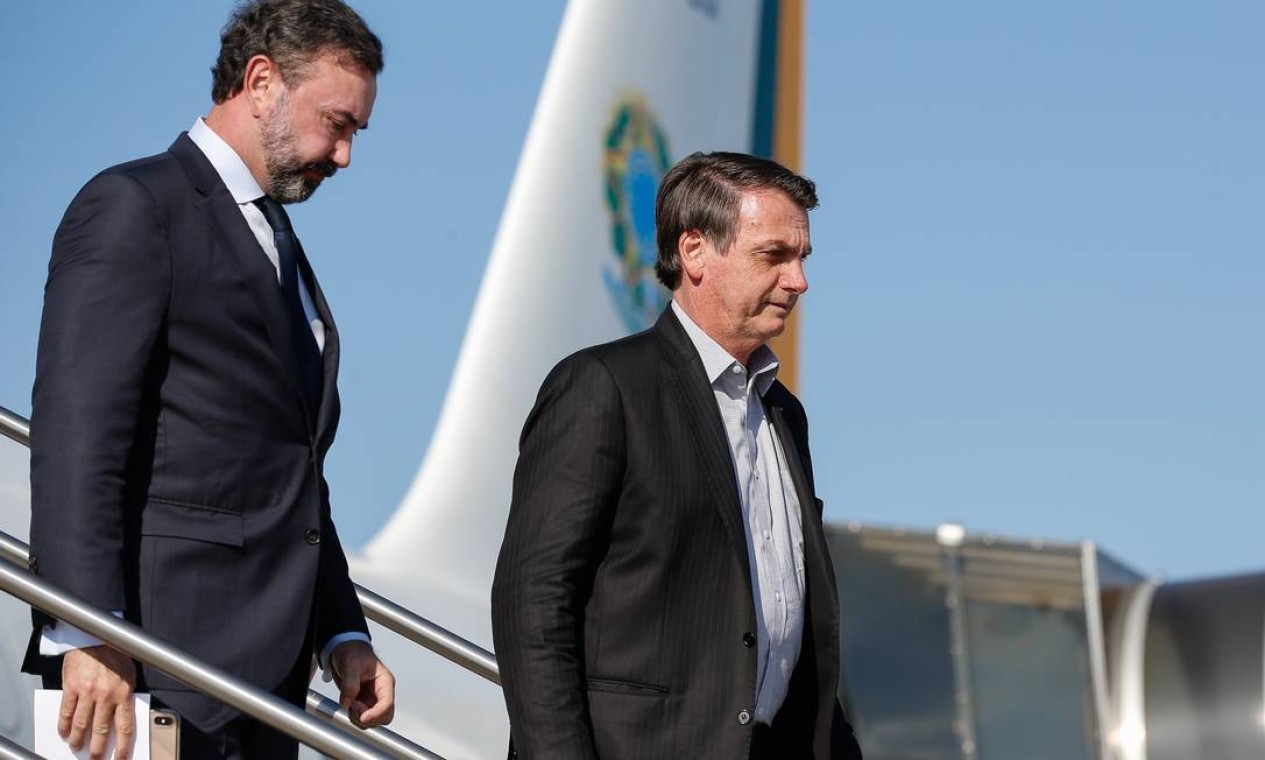 Jair Bolsonaro chegou a Dallas na manhã de quarta-feira Foto: Isac Nóbrega / Presidência da República