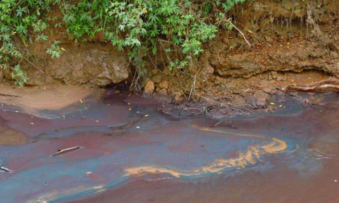 Vazamento despejou toneladas de polpa de minério de ferro no meio ambiente em 2018 Foto: Divulgação/MPMG