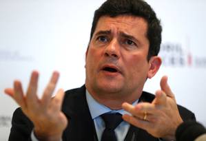 Ministro da Justiça, Sergio Moro, em Portugal Foto: RAFAEL MARCHANTE / REUTERS