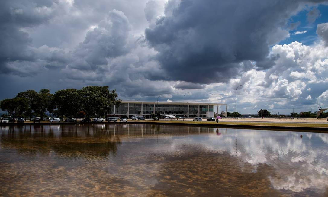 Nuvens sobre o Palácio do Planalto, em Brasilia 25/01/2019 Foto: Daniel Marenco / Agência O Globo