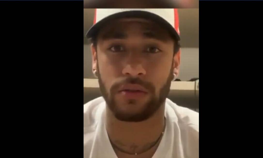 Neymar postou vídeo para se defender Foto: Reprodução