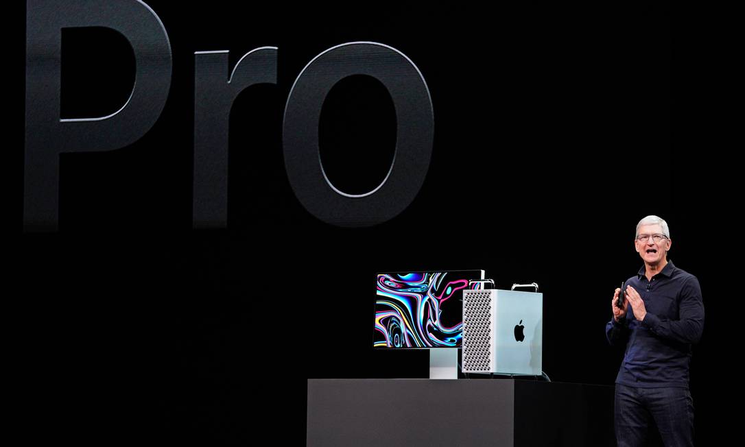 Tim Cook apresenta o Mac Pro, o mais poderoso Mac já produzido Foto: MASON TRINCA / REUTERS