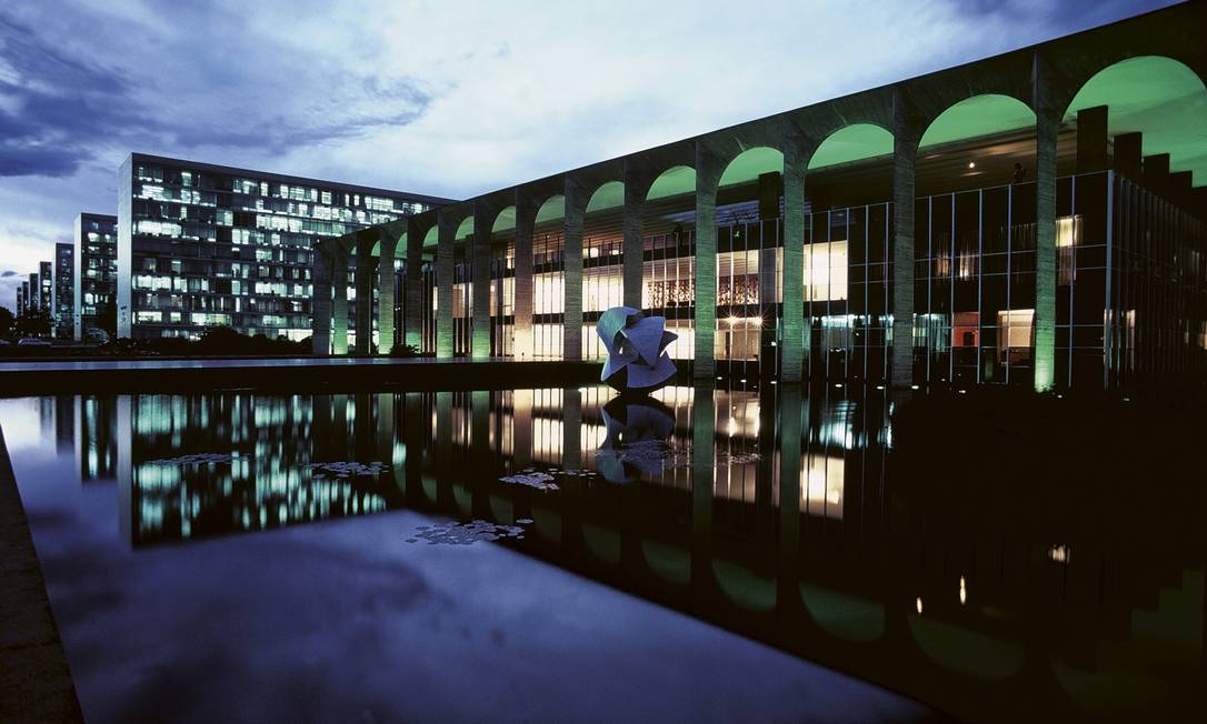 Palácio do Itamaraty, em Brasília Foto: Mario De Biasi / Mondadori via Getty Images