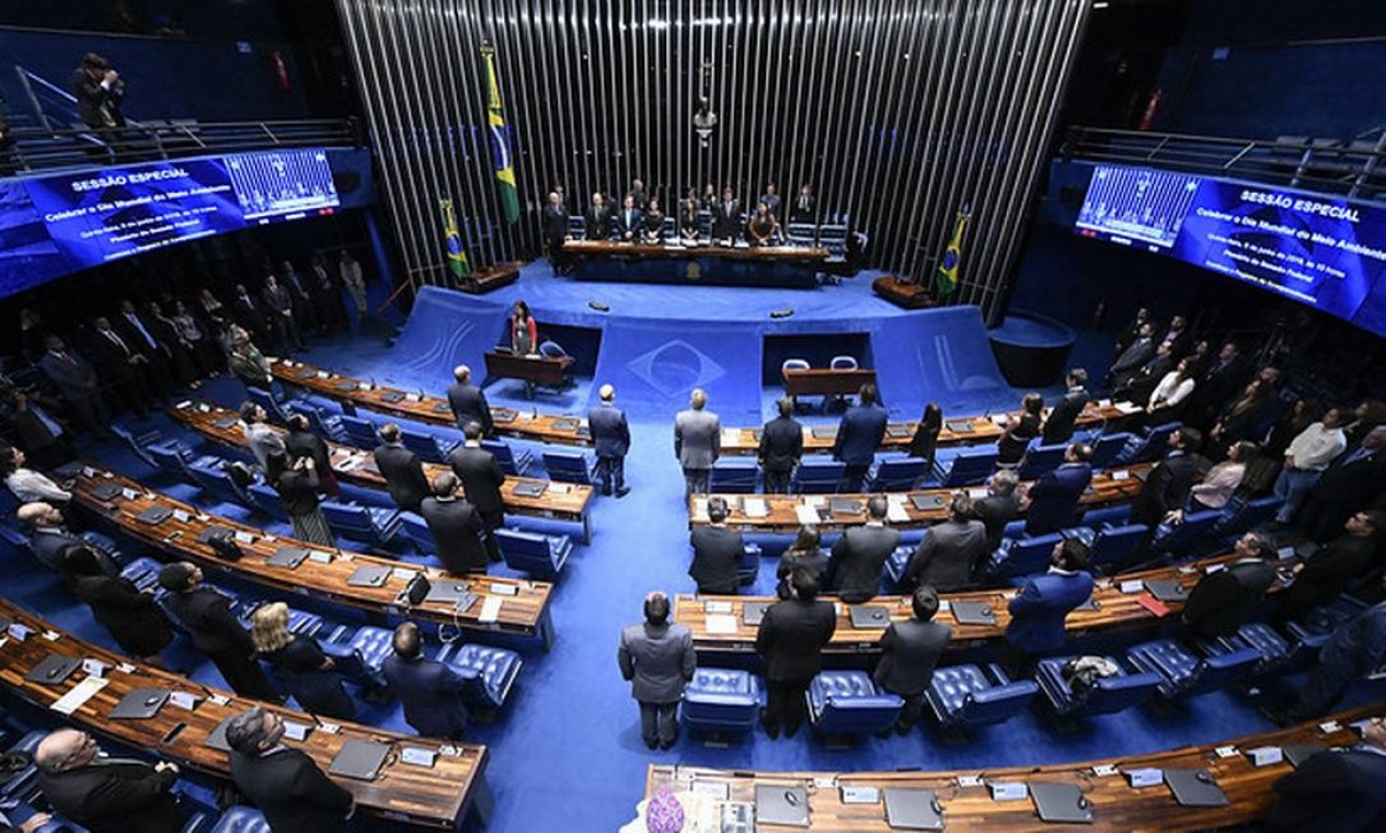 Sessão solene em comemoração ao dia do Meio Ambiente, no Senado Foto: Edilson Rodrigues / Agência Senado