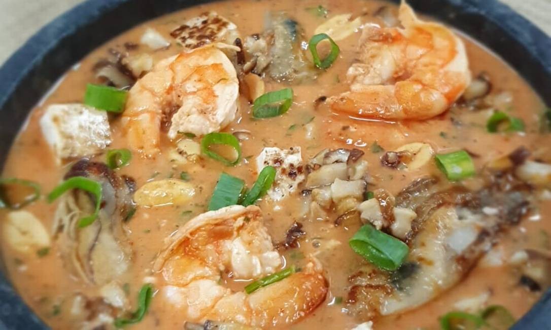 Curry de camarão e ostras, do chef Pedro Benoliel, para o Dia dos Namorados Foto: Divulgação