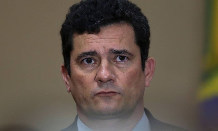 O ministro da Justiça, Sergio Moro Foto: MICHAEL DANTAS / AFP