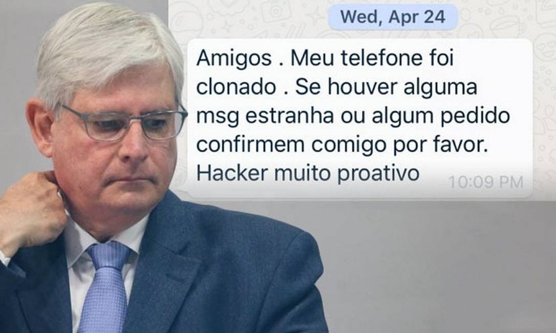 Celulares de procuradores que trabalharam com Rodrigo Janot tambÃ©m foram hackeados Foto: Reprod