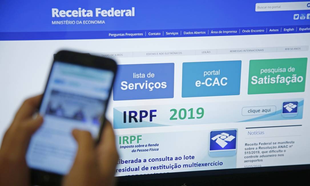 DeclaraÃ§Ã£o do Imposto de Renda Pessoa FÃ­sica 2019 Foto: Thiago Freitas / AgÃªncia O Globo