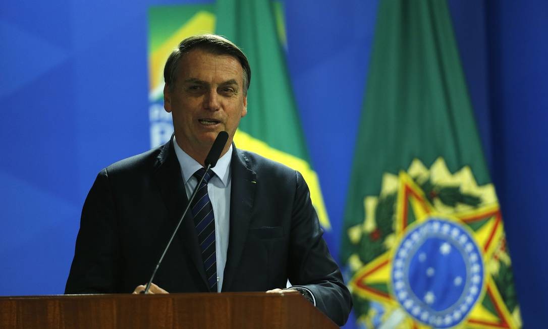 Jair Bolsonaro edita Medida Provisória (MP) alterando a estrutura da Presidência e dos ministérios Foto: Jorge William / Agência O Globo