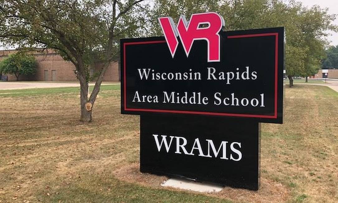 Fachada de escola em Wisconsin Rapids Foto: Facebook / Reprodução