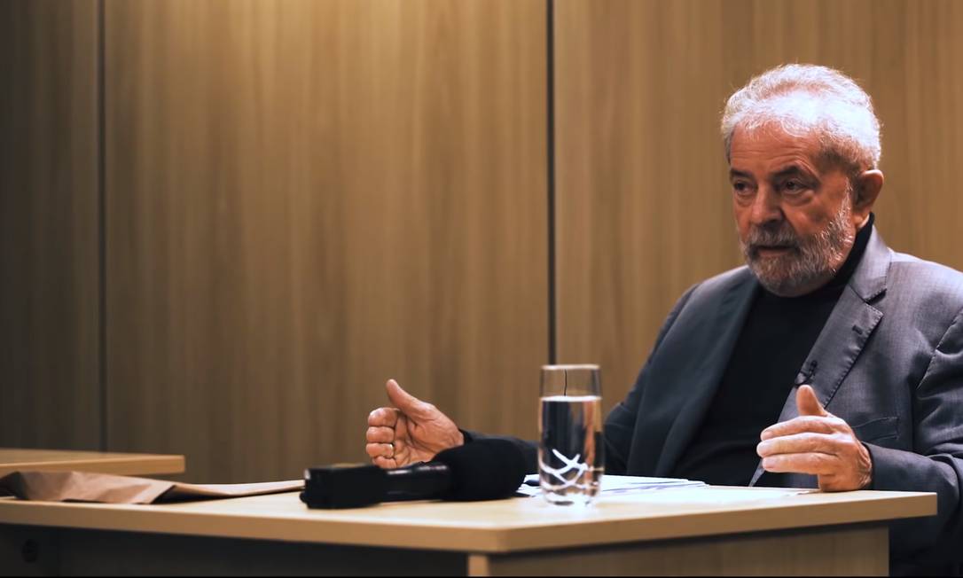 Lula concede entrevista na prisão 15/05/2019 Foto: Reprodução