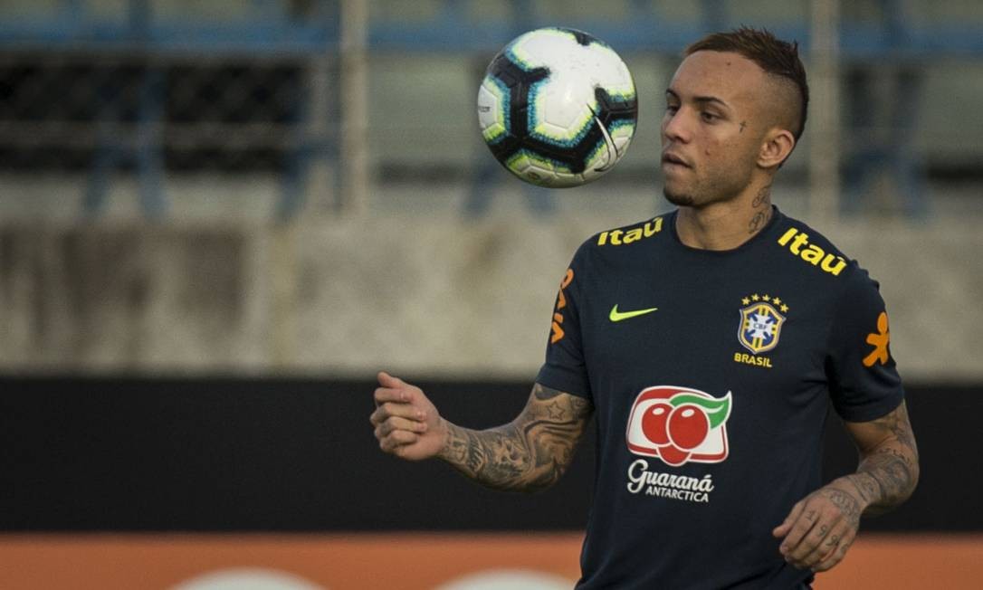 Everton virou titular do Brasil na terceira partida na Copa América Foto: Freelancer / Agência O Globo