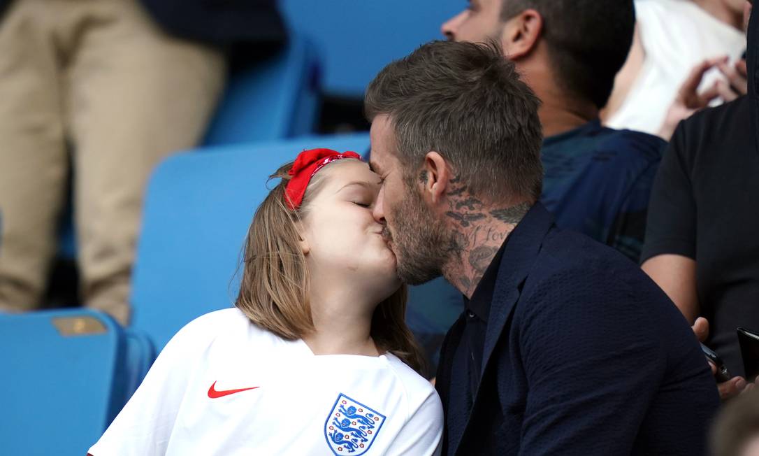 David Beckham e Harper Foto: John Walton - PA Images / PA Images via Getty Images