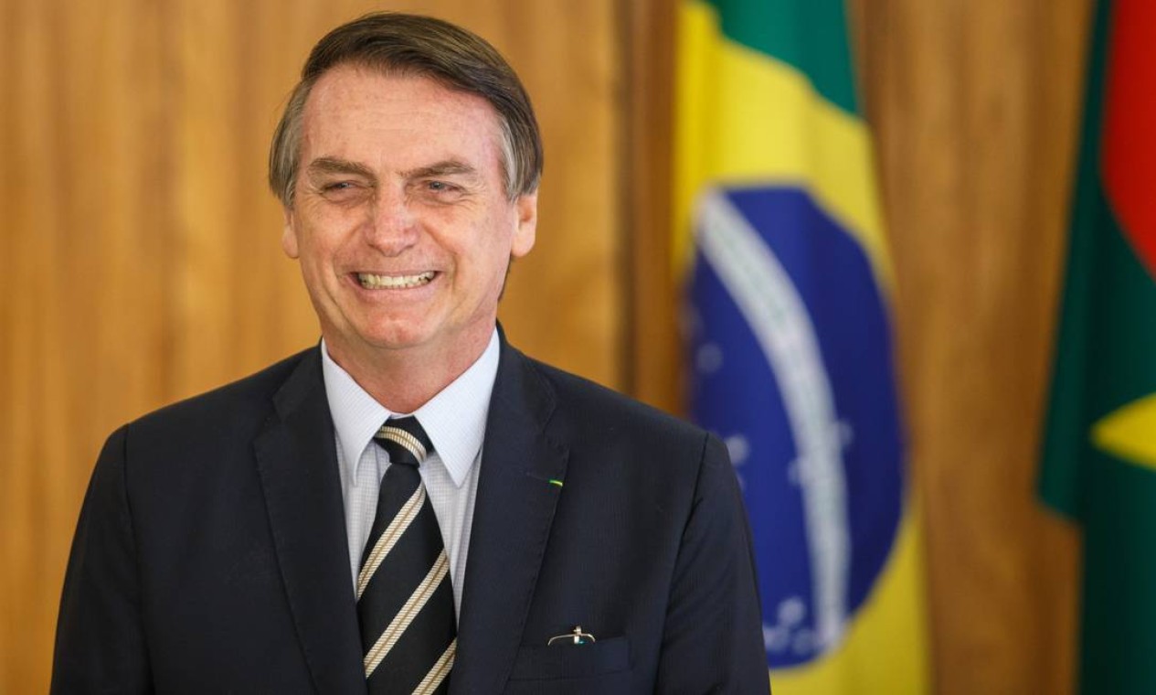 O presidente participa da cerimônia no Palácio do Planalto Foto: Daniel Marenco / Agência O Globo