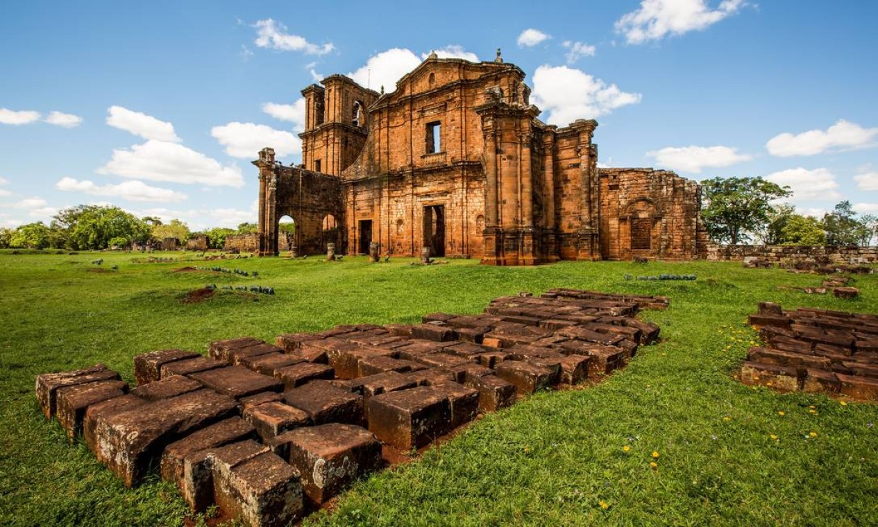 Ruínas de São Miguel das Missões, no Rio Grande do Sul, que em 1983 entraram para a lista de escolhidos pela Unesco como Patrimônio Munidal da Humanidade Foto: Divulgação