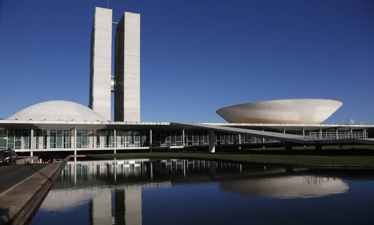 O Congresso Nacional (Senado e Câmara dos Deputados), na Esplanada dos Ministérios, também faz parte do conjunto tombado pela Unesco Foto: Michel Filho / Agência O Globo