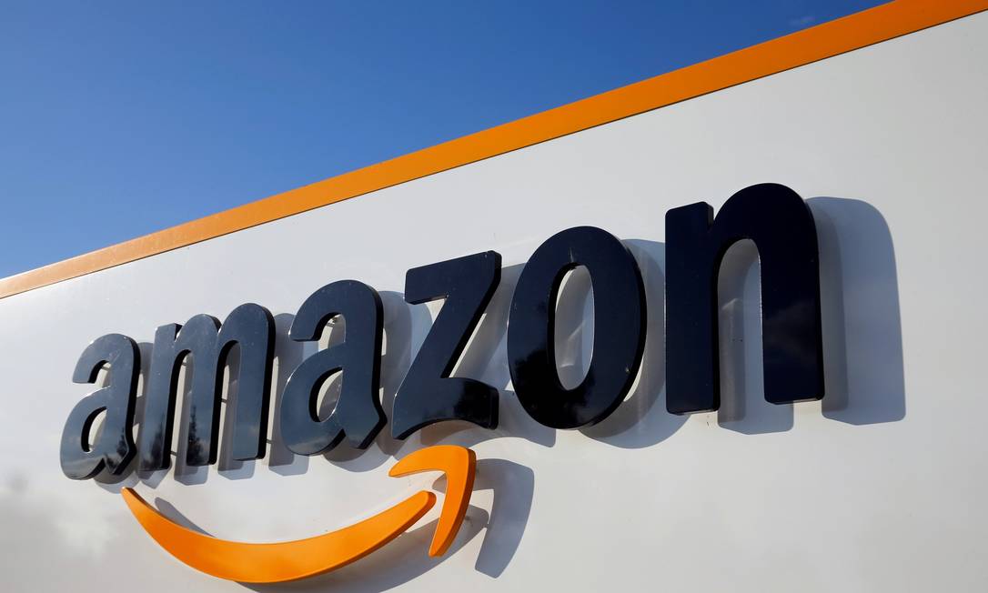 Logo da Amazon: gigante do comércio eletrônico expande operações de logística na região de São Paulo Foto: Pascal Rossignol / REUTERS