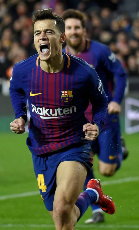 Philippe Coutinho chegou ao Barcelona, vindo do Liverpool, por 145 milhões de euros, em 2018 Foto: JOSE JORDAN / AFP