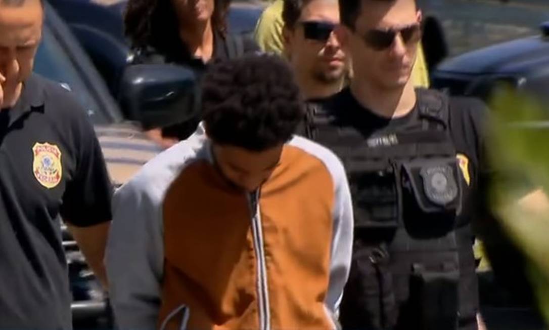 O professor, quando foi preso em SP, em 2018 Foto: TV Globo / Reprodução