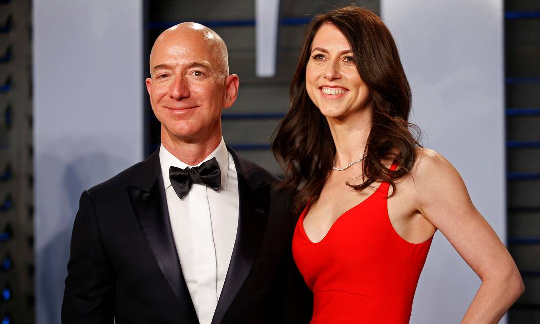 
Divórcio de Jeff e MacKenzie Bezos foi anunciado em janeiro
Foto:
Danny Moloshok
/
REUTERS
