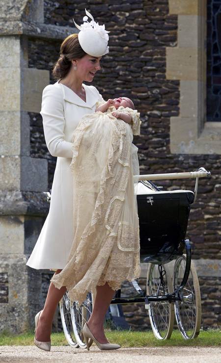 Kate e a pequena Charlotte Foto: WPA Pool / Getty Images