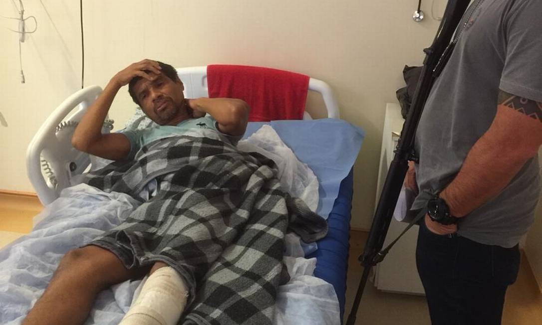 Suspeito foi encontrado em hospital, com queimaduras Foto: Suspeito foi encontrado em hospital, com queimaduras / Divulgação/Polícia Civil