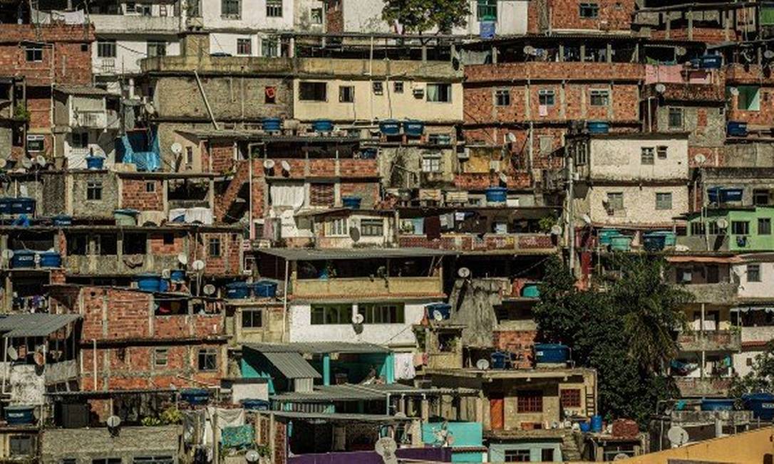 Casas no morro do Vidigal Foto: Brenno Carvalho / Agência O Globo