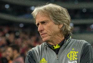 Jorge Jesus como técnico do Flamengo Foto: Alexandre Vidal/Flamengo