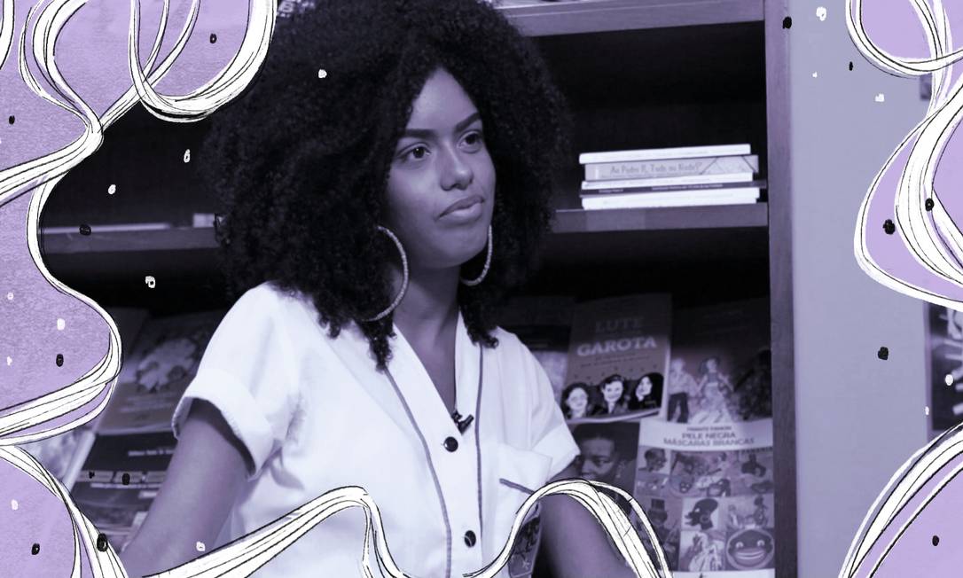 Juliana Andrade Lessa é aluna do Colégio Pedro II e defende maior inclusão de jovens negros na educação Foto: Reprodução de vídeo