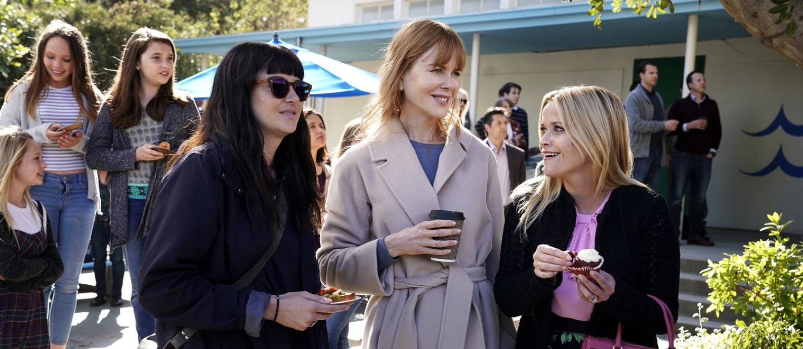 Shailene Woodley, Nicole Kidman e Reese Witherspoon na segunda temporada de 'Big Little Lies', da HBO Foto: Divulgação