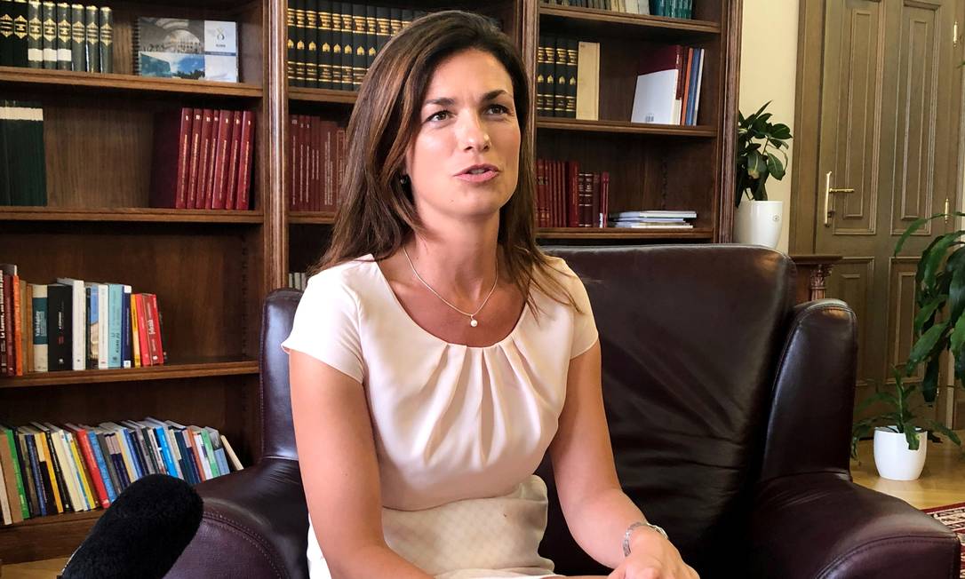 
A nova ministra da Justiça da Hungria, Judit Varga: UE já tem salvaguardas suficientes ao Estado de Direito e tenta ‘reinventar a roda’ com fins políticos
Foto:
KRISZTINA THAN/REUTERS
