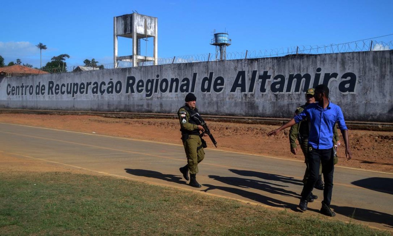 Um relatório do Conselho Nacional de Justiça (CNJ) classificou como “péssimas” as condições do Centro de Recuperação de Altamira. A unidade possui 343 presos, mais que o dobro da capacidade projetada, que é para 163 vagas. Foto: BRUNO SANTOS / AFP