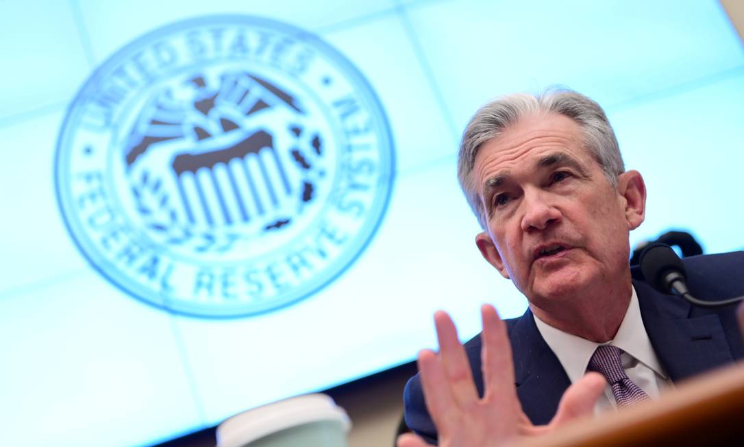 Jerome Powell, presidente do Federal Reserve (Fed), o Banco Central dos EUA Foto: Erin Scott / Reuters