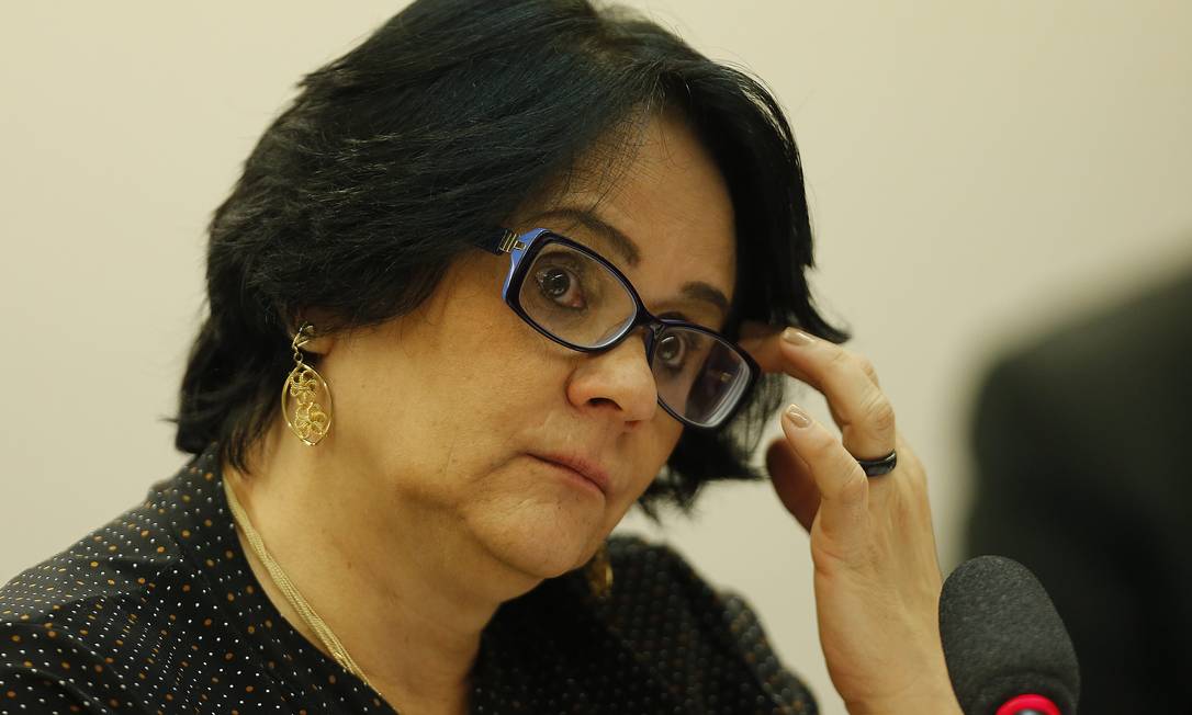 Ministra Damares Alves na Comissão de Minorias e Direitos Humanos da Câmara dos Deputados Foto: Jorge William 22/05/2019 / Agência O Globo