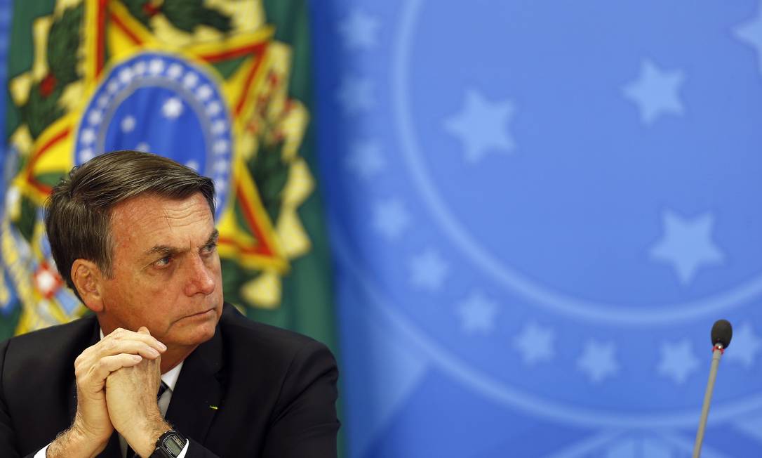 O presidente Jair Bolsonaro Foto: Jorge William / Agência O Globo