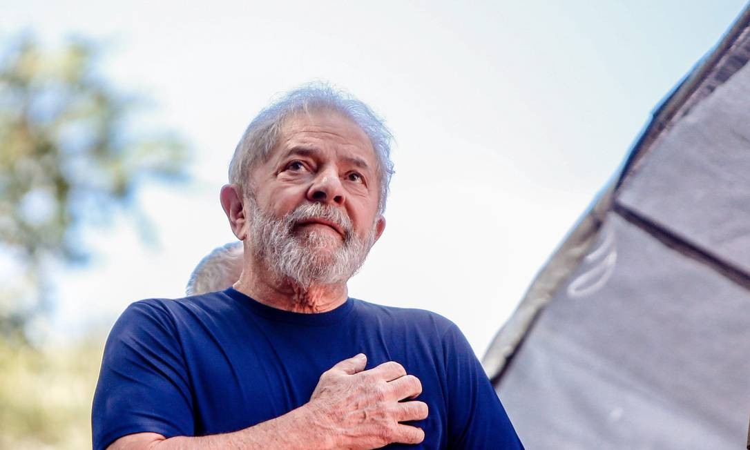 El ex presidente Lula en SÃ£o Bernardo do Campo (SP), antes de ser arrestado por el PF en abril de 2018 Foto: Cristiane Mattos / AgÃªncia O Globo