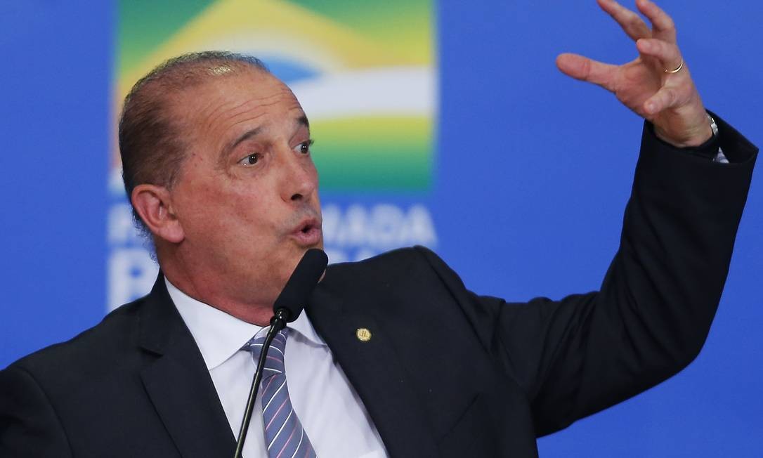 Ministro da Casa Civil, Onyx Lorenzoni Foto: Jorge William / Agência O Globo