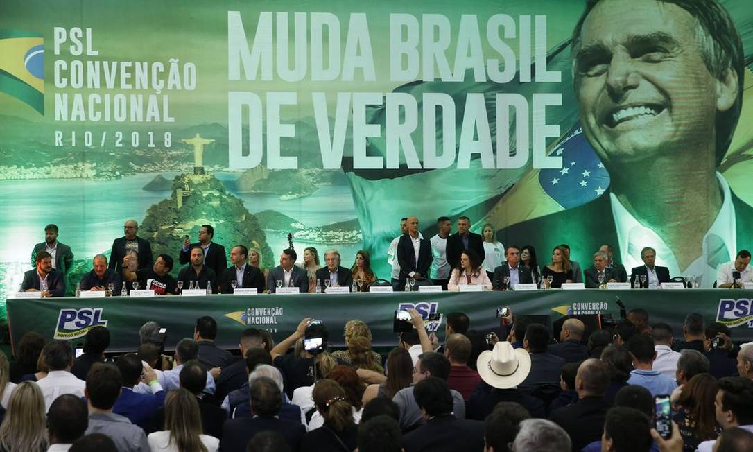 Convenção do PSL Foto: Fernando Frazão/Agência Brasil 