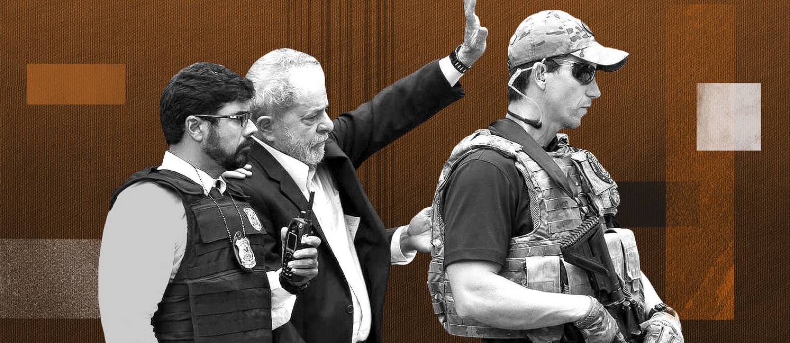O ex-presidente Lula foi preso no dia 7 de abril de 2018 Foto: Arte/O Globo
