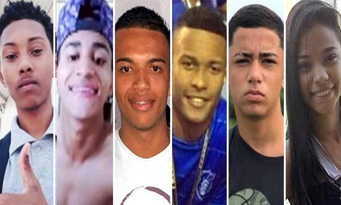 Seis jovens foram mortos nos últimos cinco dias no estado do RJ vítimas de bala perdida Foto: Criação de Arte