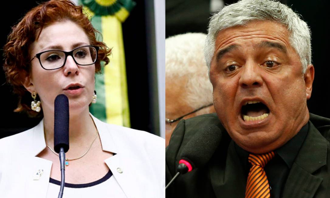 A deputada Carla Zambelli e o senador Major Olímpio, eleitos pelo PSL paulista